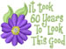 60 Years embroidery design