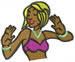 Dancing Girl embroidery design