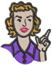 Listen to Mom embroidery design