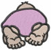 Baby Butt embroidery design