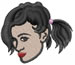 Brunette Girl embroidery design