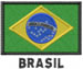 Brasil text embroidery design