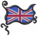 United Kingdom flag embroidery design
