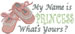 My Name is Princess embroidery design
