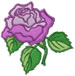 Violet Rose embroidery design