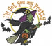 Halloween Witch embroidery design