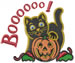 Boo! embroidery design