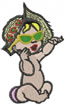 Waving Baby Girl embroidery design