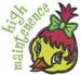 High Maintenence embroidery design