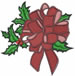 Red Bow embroidery design