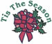 Holly Season embroidery design