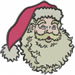 Santa Head embroidery design