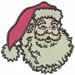 Santas Face embroidery design