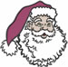 Santas Head embroidery design
