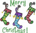 Merry Christmas embroidery design