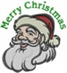Merry Santa embroidery design