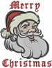 Merry Santa embroidery design