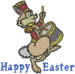 Happy Easter embroidery design