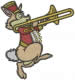 Trombone Player embroidery design