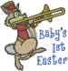 First Easter embroidery design
