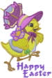 Happy Easter embroidery design