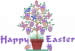 Happy Easter Tree embroidery design