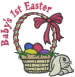 First Easter Basket embroidery design