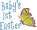 1st Easter Butterfly embroidery design