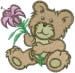 EasterFlower Bear embroidery design