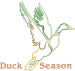 duck fly embroidery design