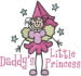 Daddys Little Princess embroidery design