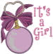 Baby Girl Rattle embroidery design