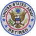 US ARMY Retired embroidery design