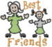 Best Friends embroidery design