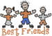 Best Friends embroidery design