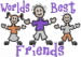Worlds Best Friends embroidery design