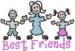 Best Friends embroidery design
