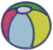Beach Ball embroidery design