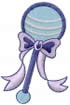 Baby Boy Rattle embroidery design