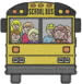 School Bus Kids embroidery design