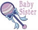 Baby Sister Rattle embroidery design