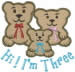 Im Three embroidery design