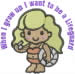 Girl Lifeguard embroidery design