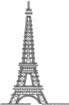 Eiffel Tower embroidery design