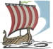 Nordic ship embroidery design