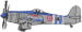 WWII Fighter embroidery design