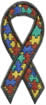 Ribbon puzzle embroidery design