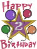 BIRTHDAY Star Balloons embroidery design