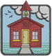 School House embroidery design