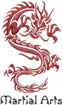 Matial Arts Dragon embroidery design
